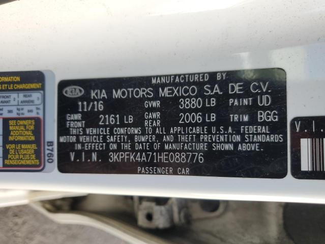 2017 KIA FORTE LX - 3KPFK4A71HE088776