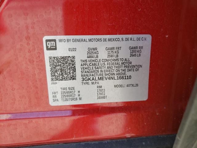 2022 GMC TERRAIN SL - 3GKALMEV4NL166110
