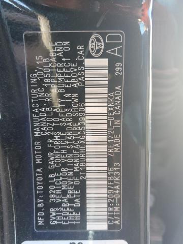 2016 TOYOTA COROLLA L - 2T1BURHEXGC539906