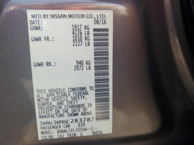 2016 NISSAN ALTIMA 2.5 - 1N4AL3APXGC283787