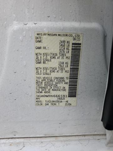 2015 NISSAN XTERRA X 5N1AN0NW9FN666591