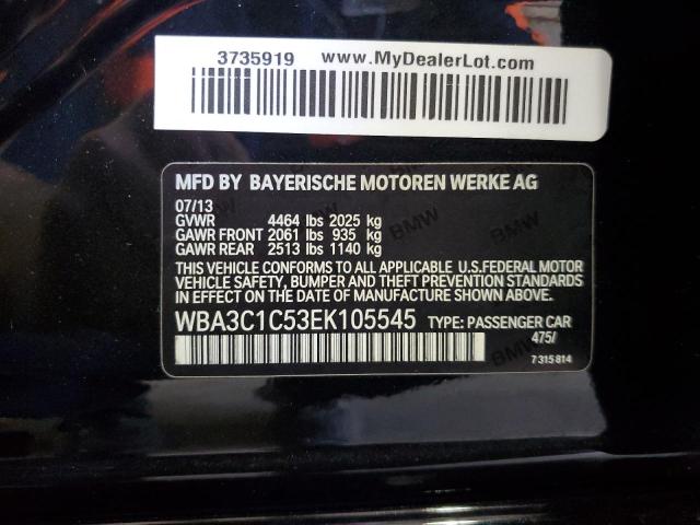 VIN WBA3C1C53EK105545 2014 BMW 3 SERIES no.13