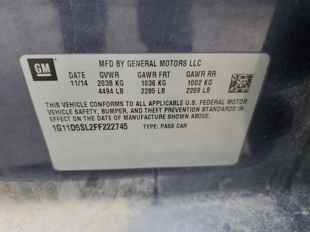 2015 CHEVROLET MALIBU 2LT - 1G11D5SL2FF222745