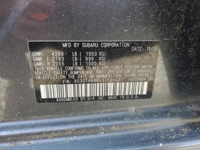 2018 SUBARU IMPREZA - 4S3GTAA68J3712142