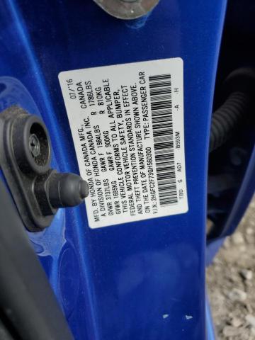 2016 HONDA CIVIC EX - 2HGFC2F73GH560300