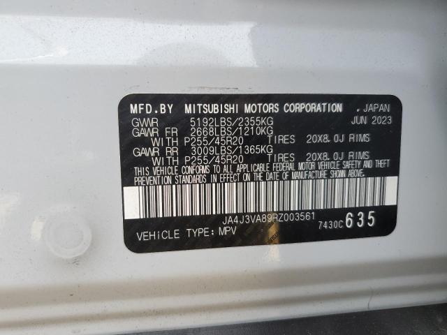 VIN JA4J3VA89RZ003561 2024 MITSUBISHI OUTLANDER no.12