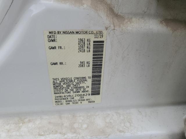 2020 NISSAN ALTIMA SR - 1N4BL4CV9LC200429