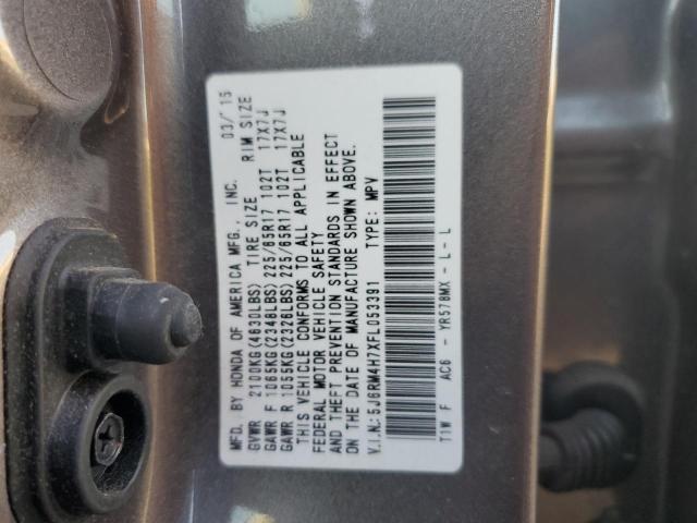 VIN 5J6RM4H7XFL053391 2015 Honda CR-V, Exl no.13