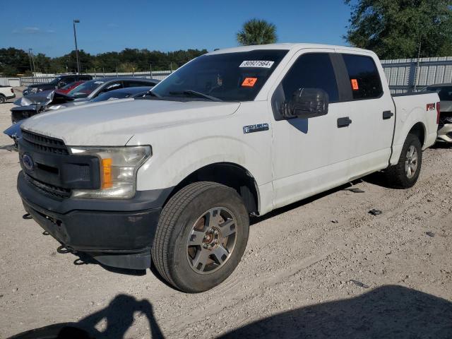 FORD F150 SUPER 2018 white  gas 1FTEW1E54JFD24534 photo #1