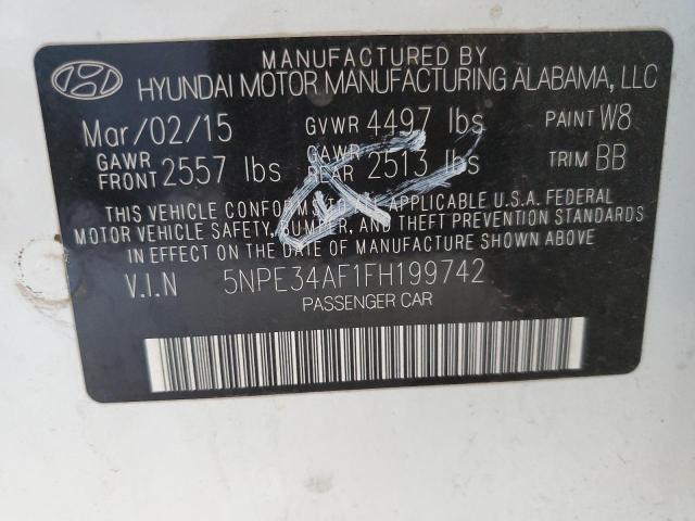 2015 HYUNDAI SONATA SPO - 5NPE34AF1FH199742