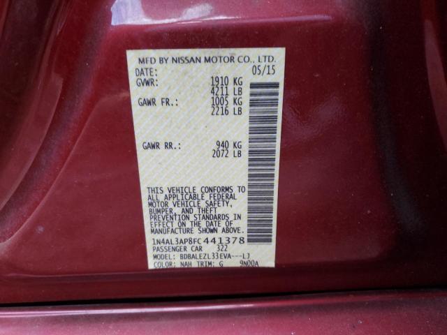 VIN 1N4AL3AP8FC441378 2015 NISSAN ALTIMA no.13