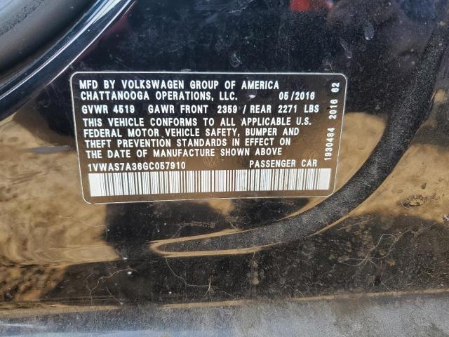 2016 VOLKSWAGEN PASSAT S - 1VWAS7A36GC057910