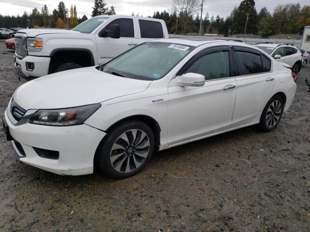 HONDA ACCORD HYB 2015 white  hybrid engine 1HGCR6F56FA003062 photo #1