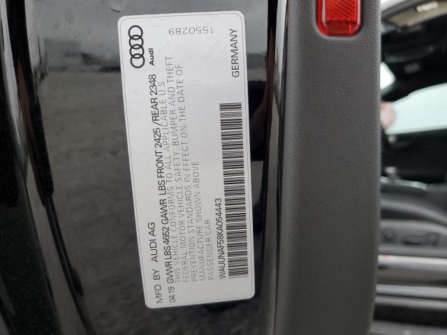 2019 AUDI A5 PRESTIG WAUUNAF58KA054443