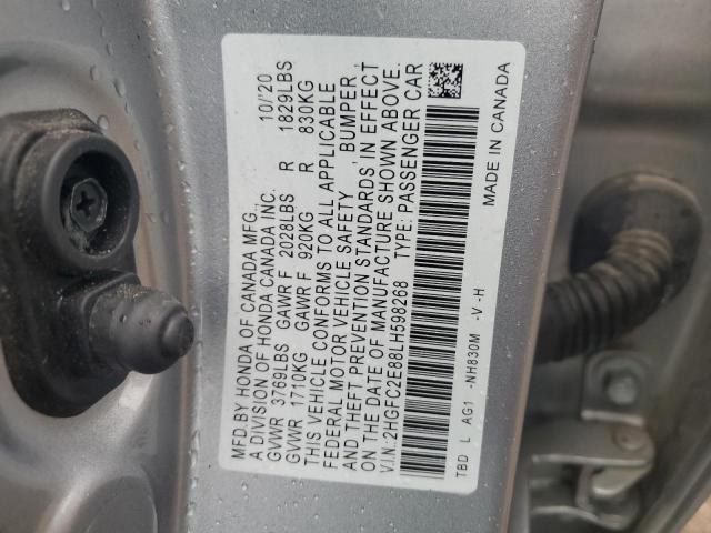2020 HONDA CIVIC SPOR - 2HGFC2E88LH598268