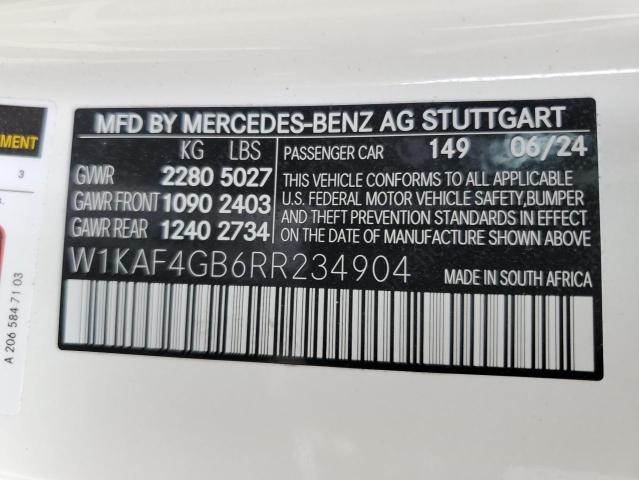 2024 MERCEDES-BENZ C 300 - W1KAF4GB6RR234904