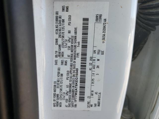 2019 FORD F250 SUPER - 1FT7W2AT8KEG16049