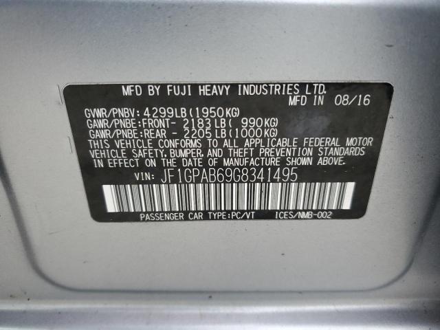 2016 SUBARU IMPREZA PR JF1GPAB69G8341495
