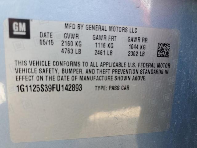 2015 CHEVROLET IMPALA LT - 1G1125S39FU142893