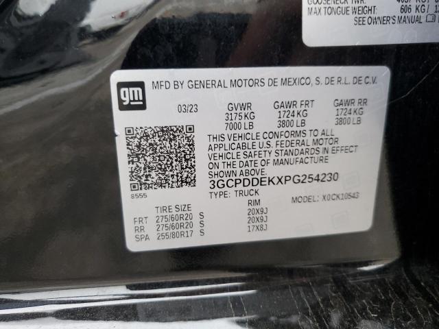 VIN 3GCPDDEKXPG254230 2023 CHEVROLET ALL MODELS no.12