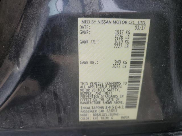 2017 NISSAN ALTIMA 2.5 - 1N4AL3AP0HN345641