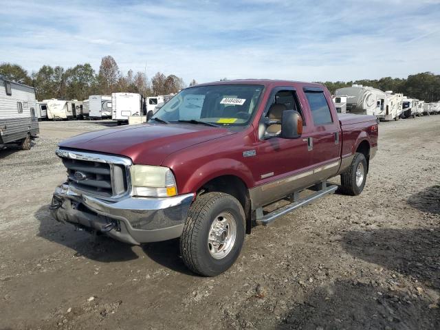 FORD F250 SUPER 2004 burgundy  diesel 1FTNW21P84EC91111 photo #1