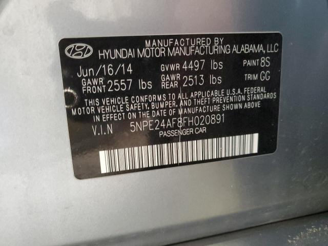 VIN 5NPE24AF8FH020891 2015 HYUNDAI SONATA no.12