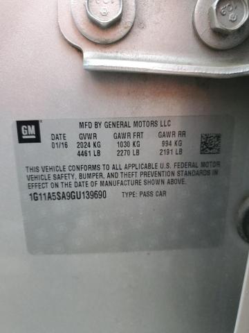 2016 CHEVROLET MALIBU LTD - 1G11A5SA9GU139690