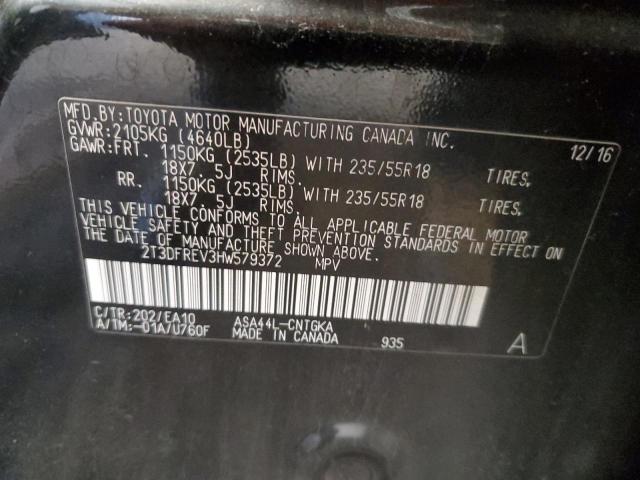 2017 TOYOTA RAV4 LIMIT - 2T3DFREV3HW579372