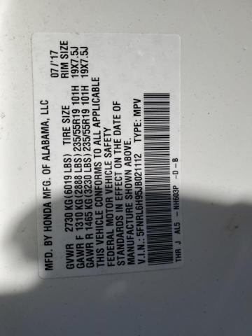2018 HONDA ODYSSEY EL 5FNRL6H95JB021112