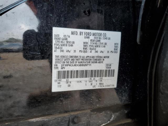 2016 FORD EDGE SEL - 2FMPK3J83GBB29711