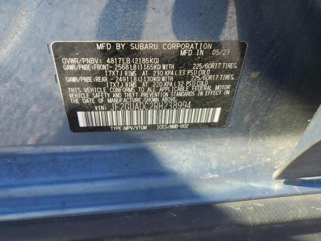 2024 SUBARU CROSSTREK PREMIUM JF2GUADC2RH238994