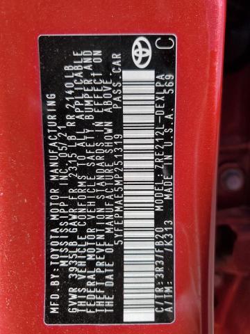 2021 TOYOTA COROLLA LE - 5YFEPMAE5MP251319