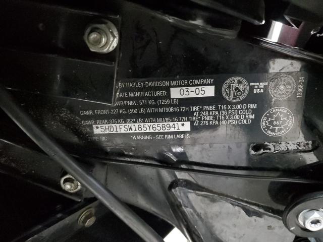 2005 HARLEY-DAVIDSON ROAD GLIDE 5HD1FSW185Y658941