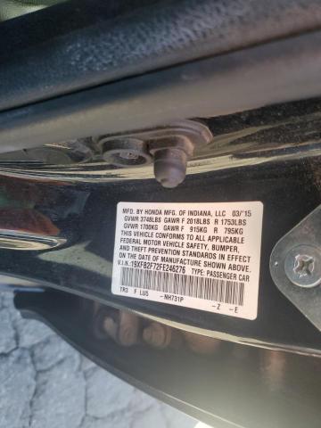 2015 HONDA CIVIC SE 19XFB2F72FE246276