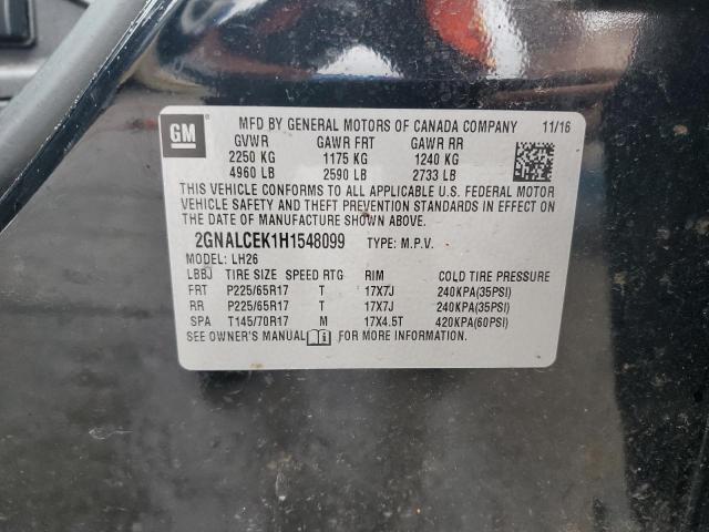 2017 CHEVROLET EQUINOX LT - 2GNALCEK1H1548099
