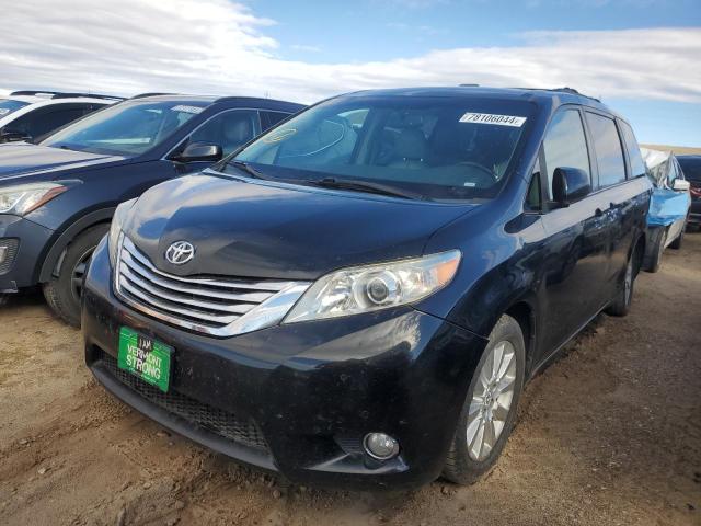 TOYOTA SIENNA XLE 2011 black sports v gas 5TDDK3DCXBS009869 photo #1