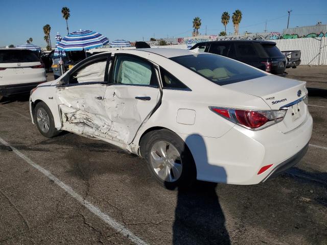 HYUNDAI SONATA HYB 2015 white  hybrid engine KMHEC4A40FA123687 photo #3