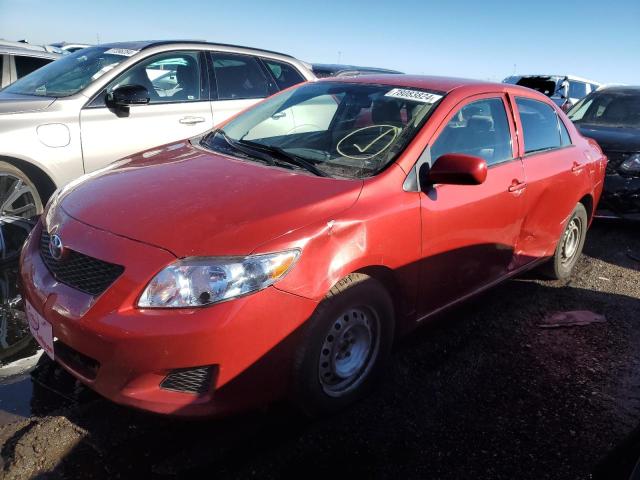 TOYOTA COROLLA BA 2009 red  gas JTDBL40E99J032746 photo #1