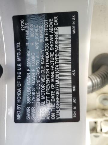 2021 HONDA CIVIC TYPE - SHHFK8G77MU201874