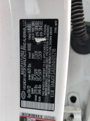 2022 HYUNDAI TUCSON SEL - 5NMJF3AE0NH115218