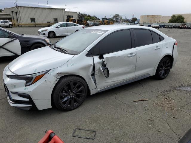 TOYOTA COROLLA LE 2023 white  hybrid engine JTDBCMFE4PJ007242 photo #1