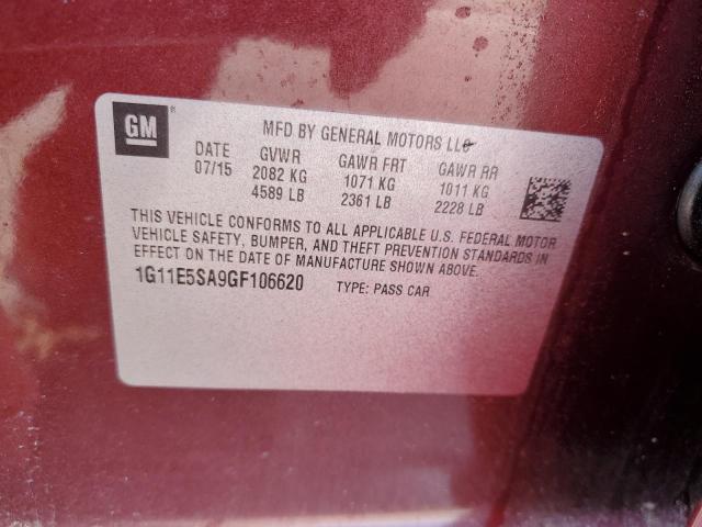 2016 CHEVROLET MALIBU LIM - 1G11E5SA9GF106620