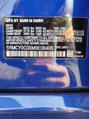 2021 BMW X6 M 5YMCY0C0XM9E08406