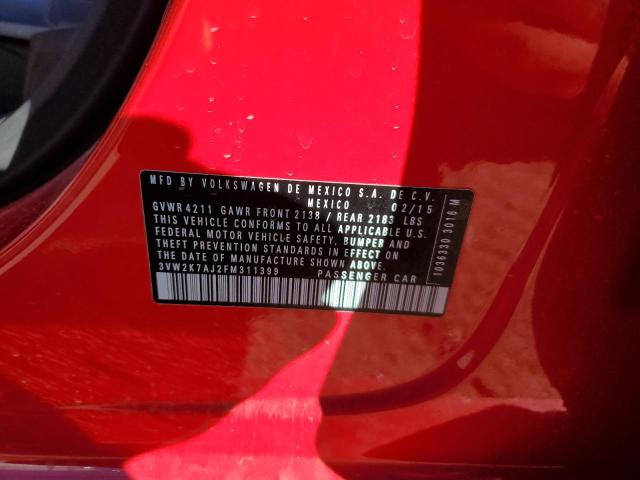 2015 VOLKSWAGEN JETTA BASE - 3VW2K7AJ2FM311399