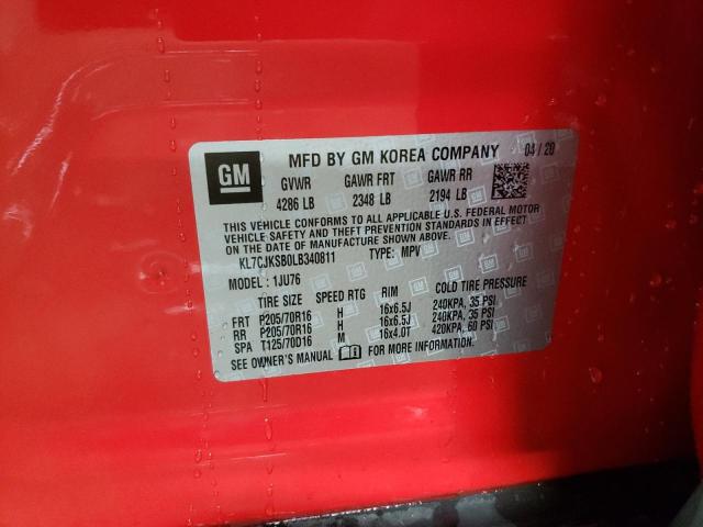 2020 CHEVROLET TRAX LS - KL7CJKSB0LB340811