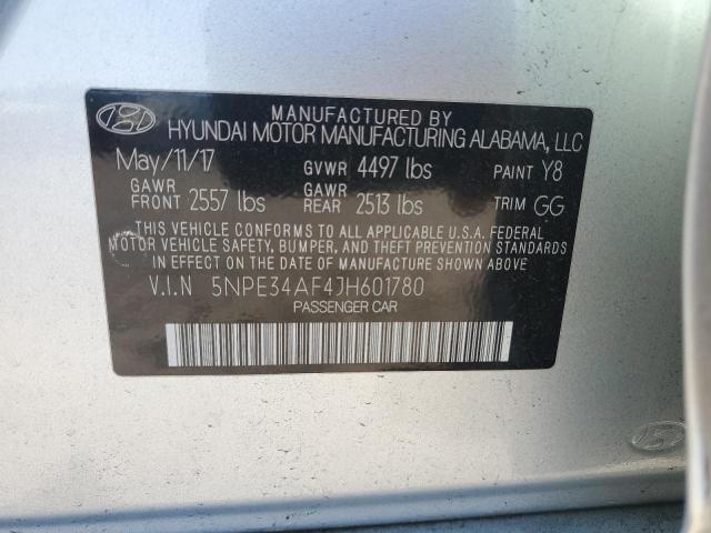 2018 HYUNDAI SONATA SPO - 5NPE34AF4JH601780