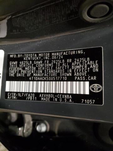 VIN 4T1DAACK5SU517710 2025 TOYOTA CAMRY no.12