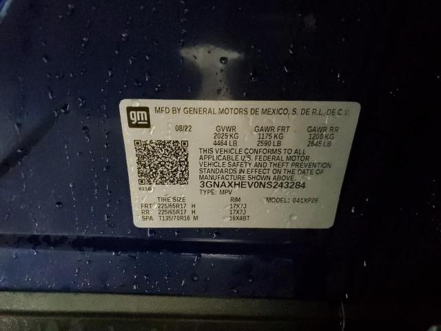 2022 CHEVROLET EQUINOX LS - 3GNAXHEV0NS243284