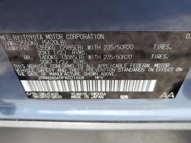 2023 SUBARU SOLTERRA P JTMABABA9PA021668